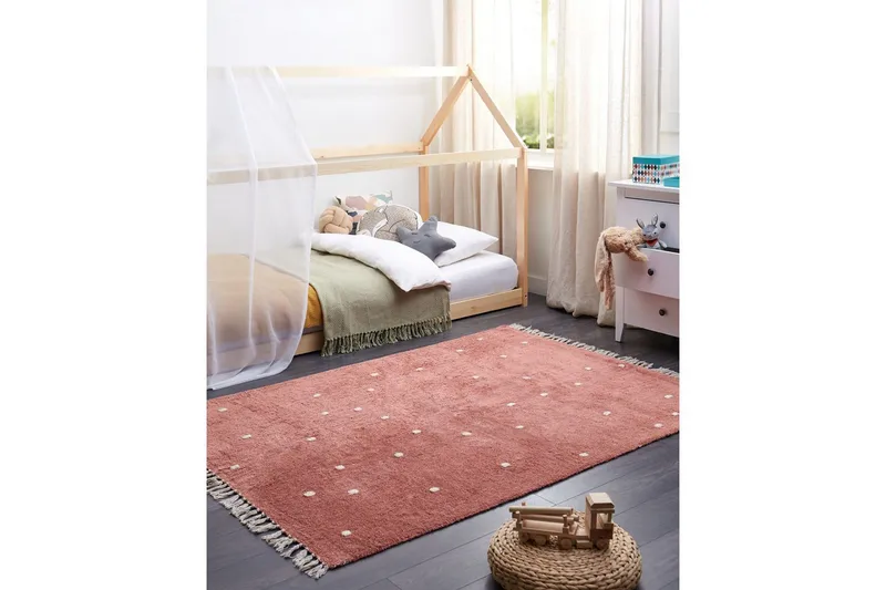 Matte Astaf - Rød - Tekstiler - Tepper & Matter - Moderne tepper - Bomullstepper