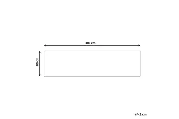 Matte Gesi II - Beige, 80x300 cm - Tekstiler - Tepper & Matter - Moderne tepper - Viskosematter