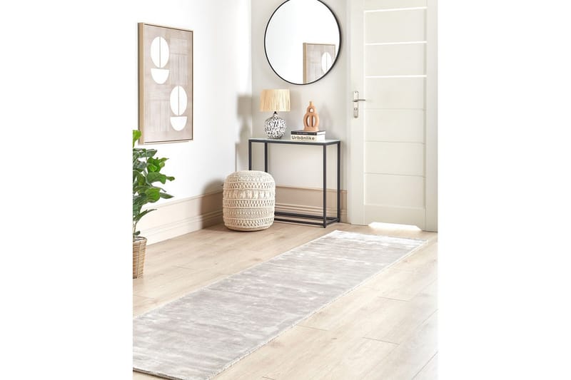 Matte Gesi II - Lysegrå, Lys grå, 80x300 cm - Tekstiler - Tepper & Matter - Moderne tepper - Viskosematter