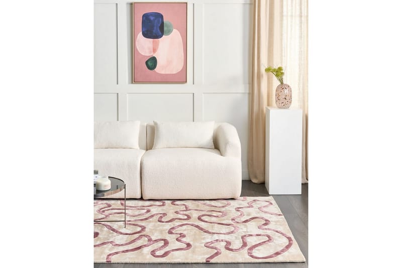 Matte Kappar - Beige, Rosa - Tekstiler - Tepper & Matter - Moderne tepper - Viskosematter