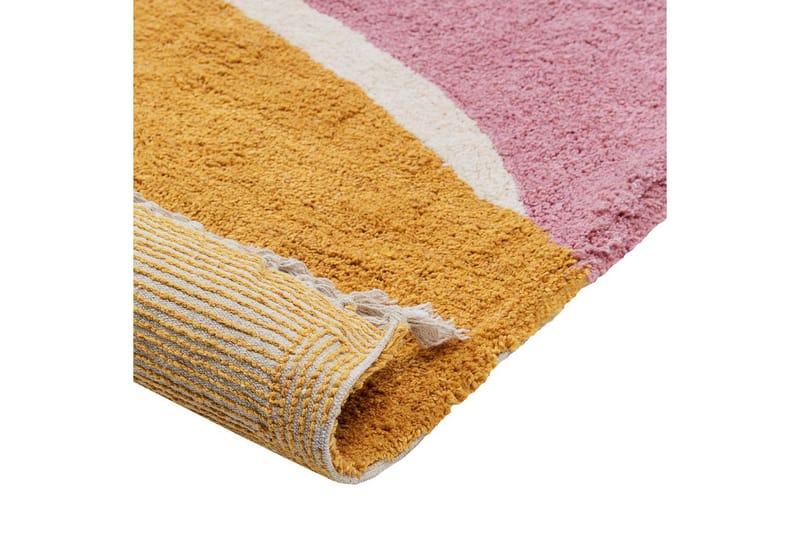 Matte Xinali - Rosa, gul, rød, beige - Tekstiler - Tepper & Matter - Moderne tepper - Bomullstepper