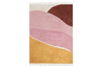 Matte Xinali - Rosa, gul, rød, beige - Tekstiler - Tepper & Matter - Moderne tepper - Bomullstepper