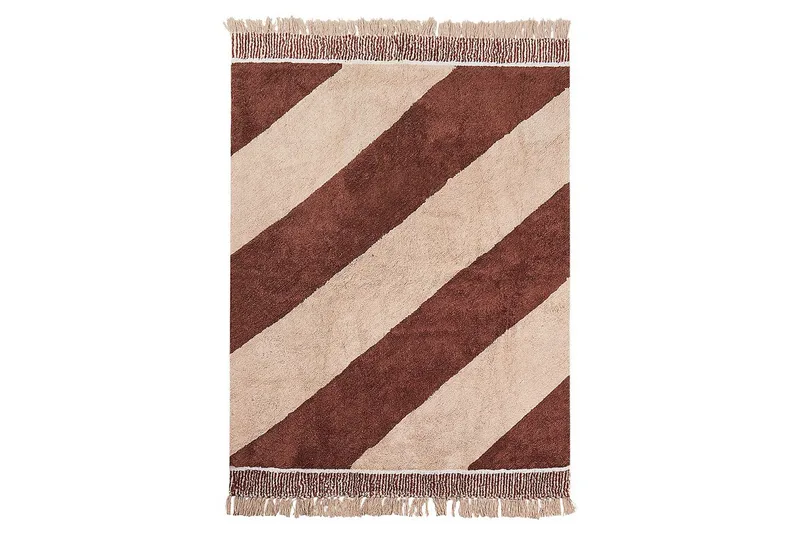 Matte Xuluf - Brun, Beige - Tekstiler - Tepper & Matter - Moderne tepper - Bomullstepper