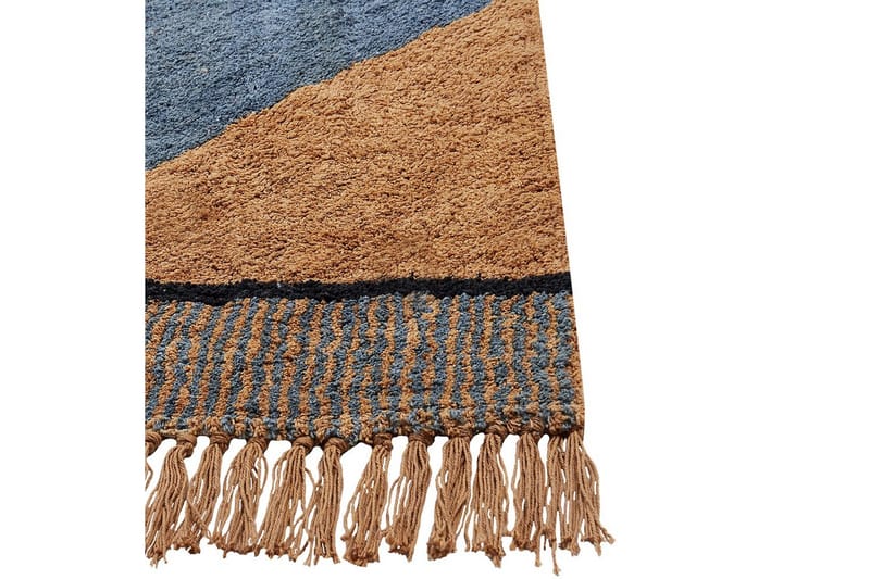 Matte Xuluf - Brun, Blå - Tekstiler - Tepper & Matter - Moderne tepper - Bomullstepper