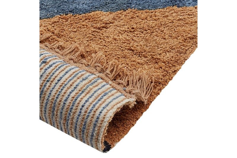 Matte Xuluf - Brun, Blå - Tekstiler - Tepper & Matter - Moderne tepper - Bomullstepper