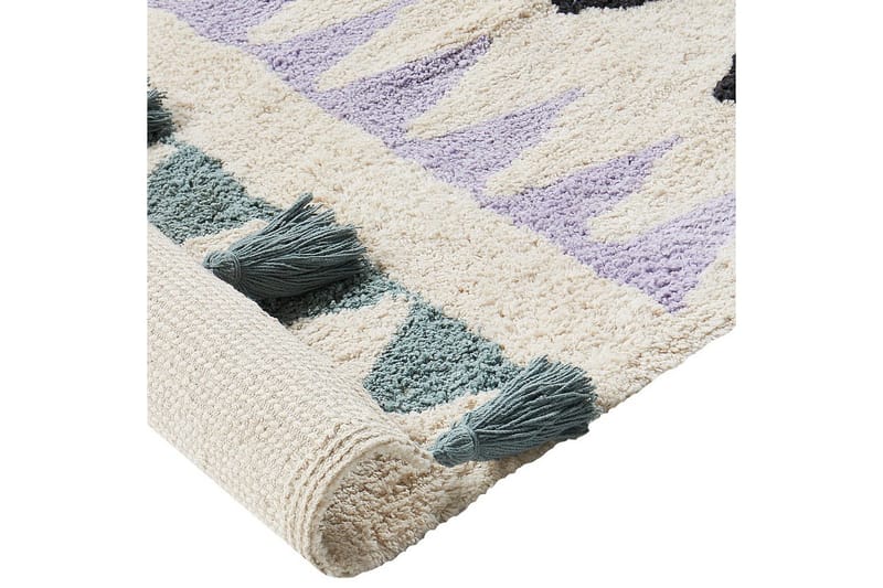 Matte Zaysan - Beige, grønn, lilla, gul, svart - Tekstiler - Tepper & Matter - Moderne tepper - Bomullstepper