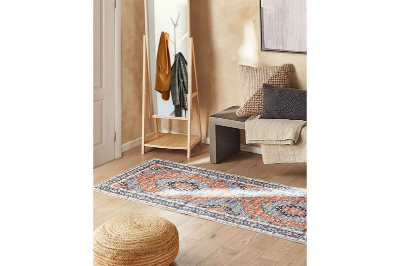 Midalam Ryeteppe 80x240 cm - Blå - Tekstiler - Tepper & Matter - Moderne tepper - Gangmatter