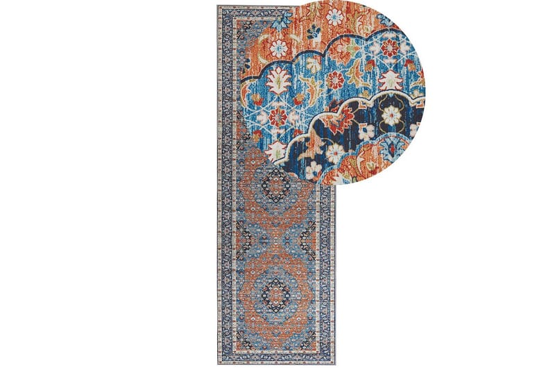 Midalam Ryeteppe 80x240 cm - Blå - Tekstiler - Tepper & Matter - Moderne tepper - Gangmatter