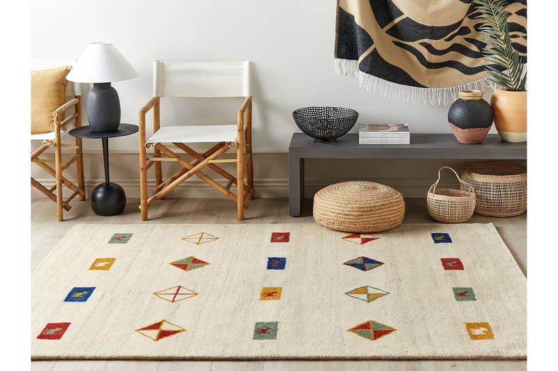 Misinli Ryeteppe 160x230 cm - Beige - Tekstiler - Tepper & Matter - Moderne tepper - Ryeteppe