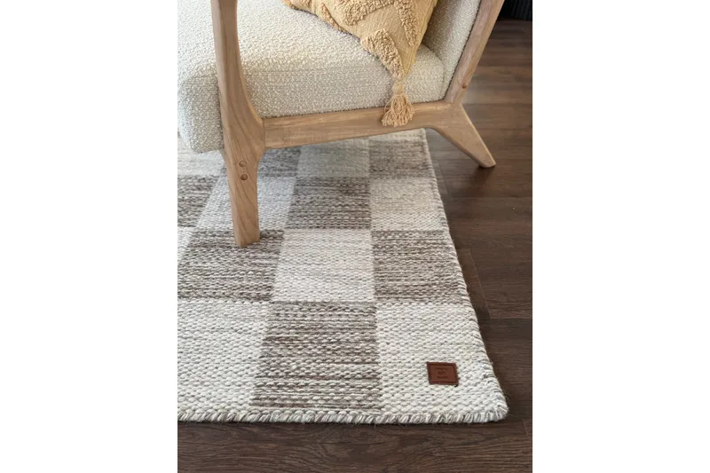 Moharan Ullteppe 140x200 cm Rektangulært - Mørk beige - Tekstiler - Tepper & Matter - Moderne tepper - Ullteppe