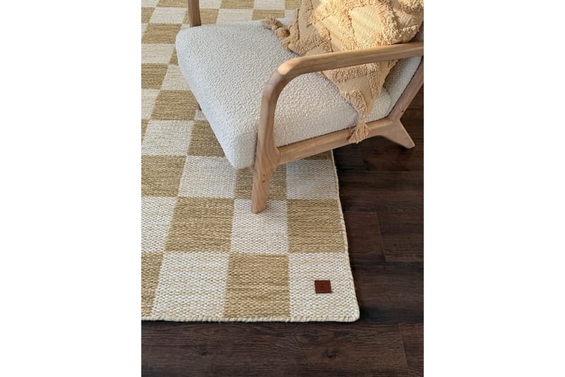 Moharan Ullteppe 160x230 cm Rektangul ært - Gul - Tekstiler - Tepper & Matter - Moderne tepper - Ullteppe