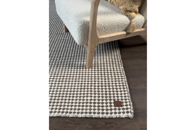 Mohardi Ullteppe 200x300 cm Rektangulært - Mørk beige - Tekstiler - Tepper & Matter - Moderne tepper - Ullteppe