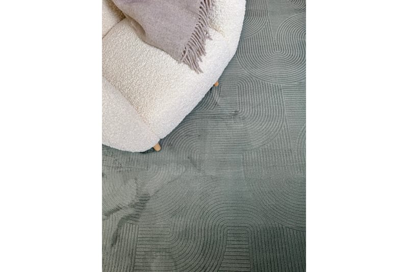 Momita Friezeteppe 80x250 cm Avlangt - Grønn - Tekstiler - Tepper & Matter - Moderne tepper - Wiltontepper