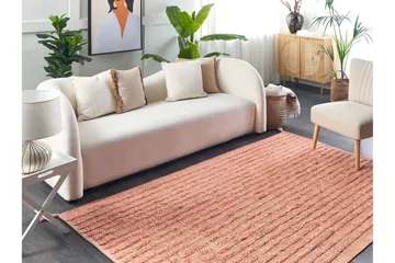 Mugla Ryeteppe 140x200 cm - Oransje - Tekstiler - Tepper & Matter - Moderne tepper - Bomullstepper