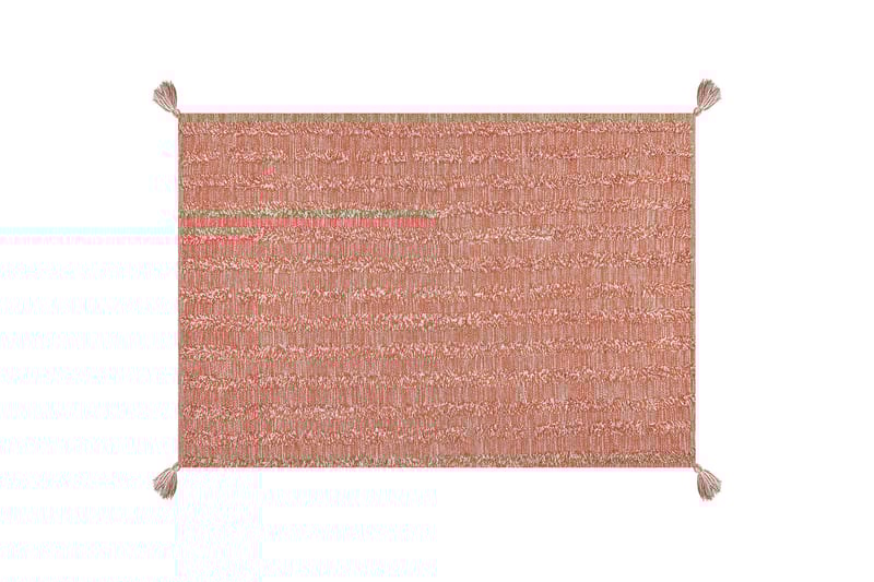 Mugla Ryeteppe 160x230 cm - Oransje - Tekstiler - Tepper & Matter - Moderne tepper - Ryeteppe