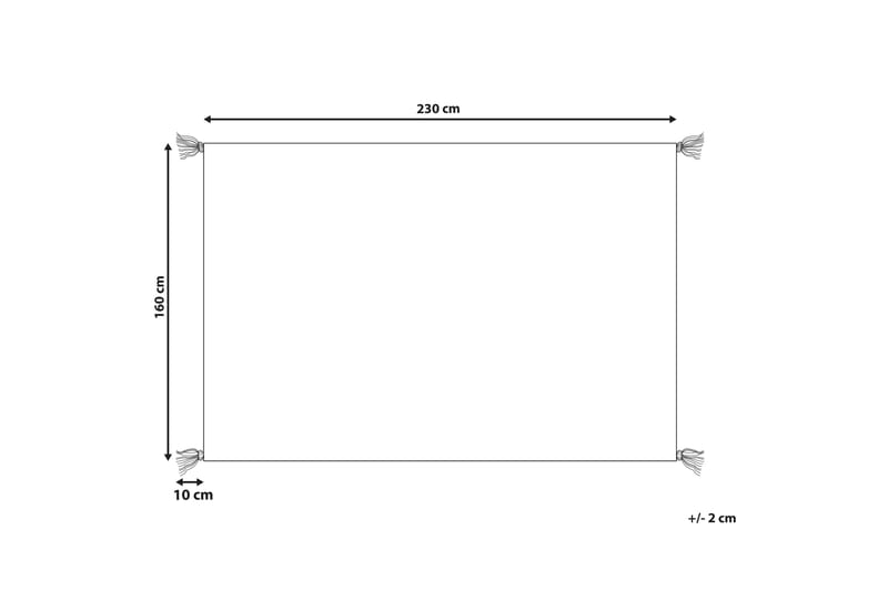 Mugla Ryeteppe 160x230 cm - Oransje - Tekstiler - Tepper & Matter - Moderne tepper - Ryeteppe