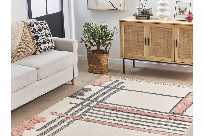 Muradiye Ryeteppe 140x200 cm - Beige - Tekstiler - Tepper & Matter - Moderne tepper - Bomullstepper