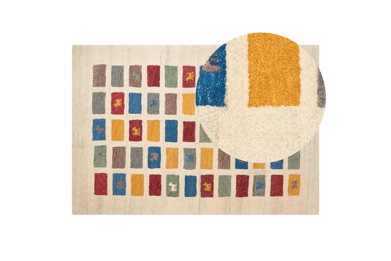 Muratli Ryeteppe 140x200 cm - Beige - Tekstiler - Tepper & Matter - Moderne tepper - Ryeteppe