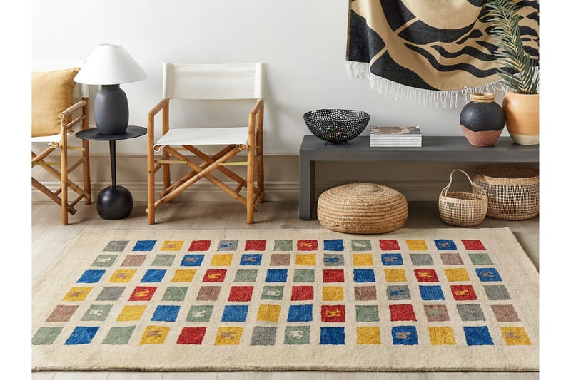 Muratli Ryeteppe 160x230 cm - Beige - Tekstiler - Tepper & Matter - Moderne tepper - Ryeteppe