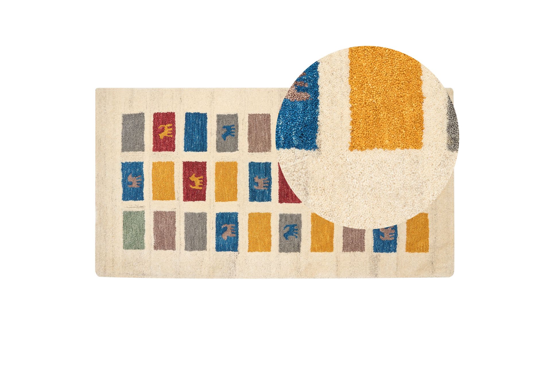 Muratli Ryeteppe 80x150 cm - Beige - Tekstiler - Tepper & Matter - Moderne tepper - Ryeteppe
