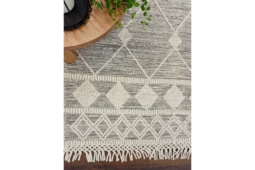 Nepal Ullteppe 240x340 cm - Svart - Tekstiler - Tepper & Matter - Moderne tepper - Ullteppe