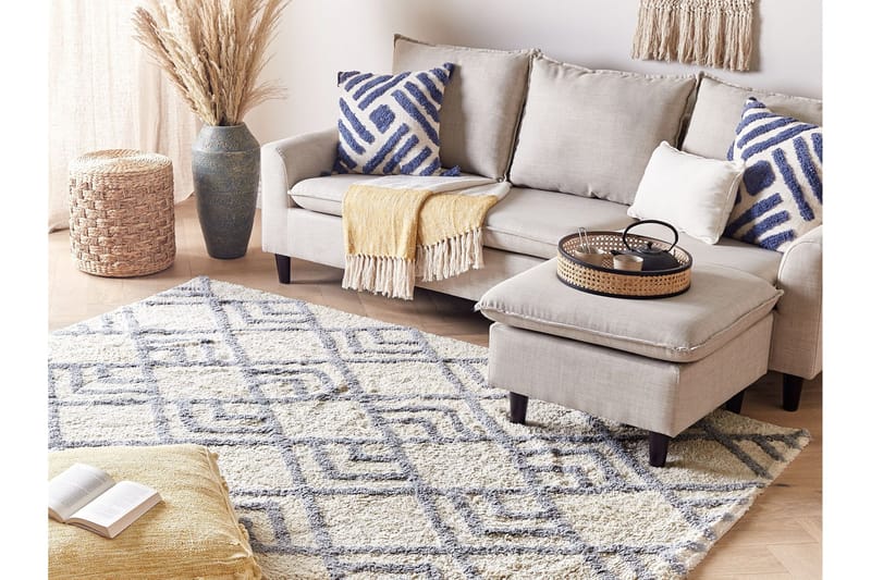 Nevsehir Ryeteppe 140x200 cm - Beige - Tekstiler - Tepper & Matter - Moderne tepper - Ryeteppe