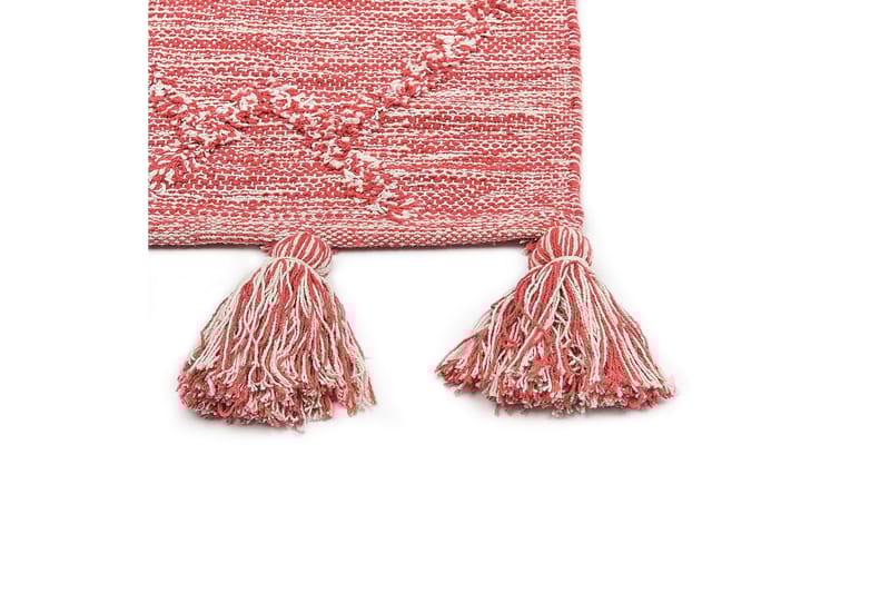 Nigde Ryeteppe 160x230 cm - Rød - Tekstiler - Tepper & Matter - Moderne tepper - Bomullstepper