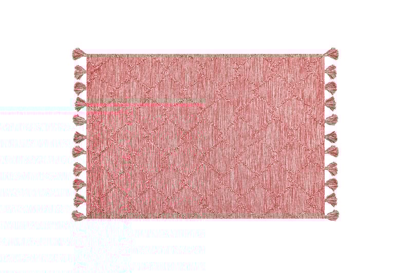 Nigde Ryeteppe 160x230 cm - Rød - Tekstiler - Tepper & Matter - Moderne tepper - Ryeteppe