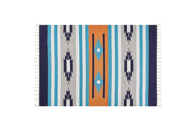 Noratus Bomullsteppe 200x300 cm, Blå