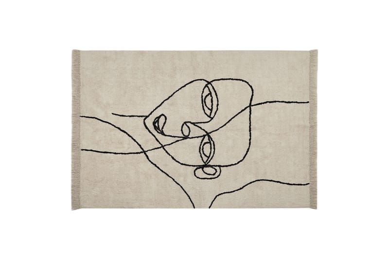 Nuru Bomullsteppe 140x200 cm, Beige