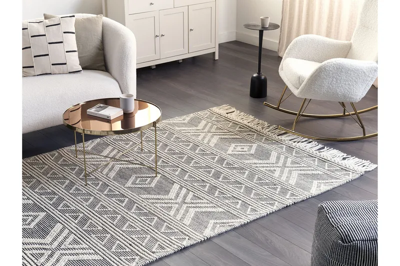 Pazar Ullteppe 160x230 cm, Svart/hvit