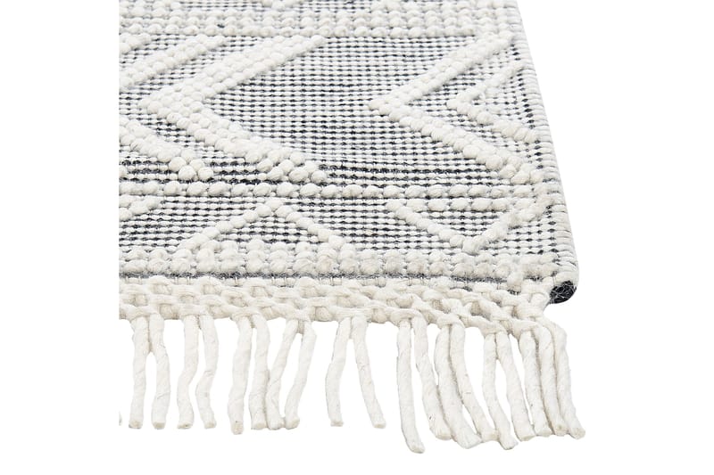 Pazar Ullteppe 160x230 cm - Svart/hvit - Tekstiler - Tepper & Matter - Moderne tepper - Ullteppe