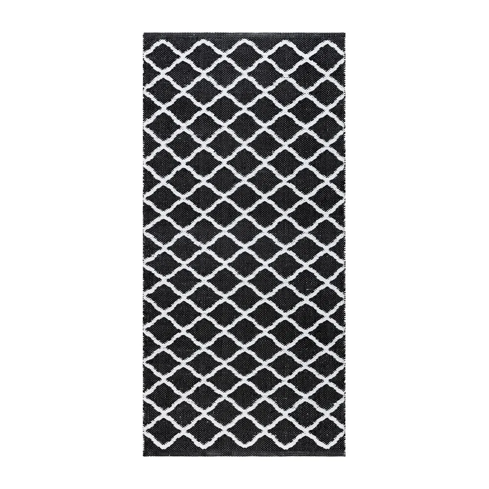 Plastteppe Hilma Wave - 70x200 cm, Svart