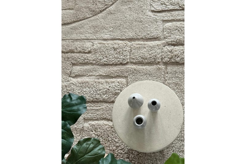 Pure Ullteppe 240x340 cm Rektangulær - Beige - Tekstiler - Tepper & Matter - Moderne tepper - Ullteppe
