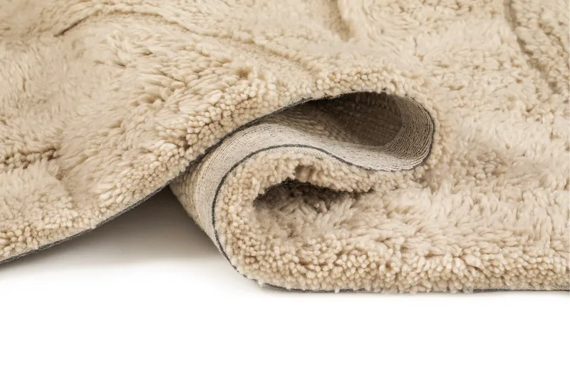 Pure Ullteppe 240x340 cm Rektangulær - Beige - Tekstiler - Tepper & Matter - Moderne tepper - Ullteppe