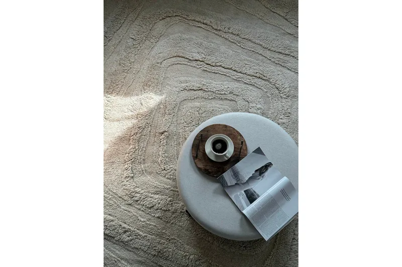 Pure Ullteppe 240x340 cm Rektangulær - Beige - Tekstiler - Tepper & Matter - Moderne tepper - Ullteppe