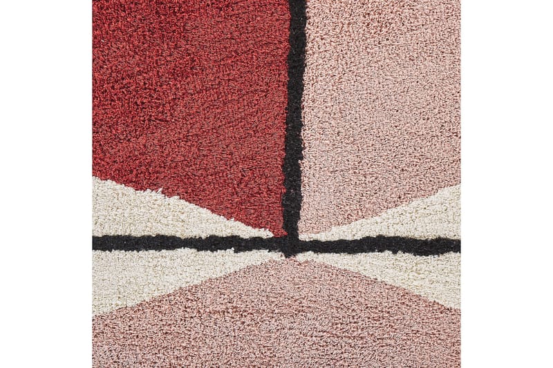 Purnia Ryeteppe 80x150 cm - Rød - Tekstiler - Tepper & Matter - Moderne tepper - Ryeteppe