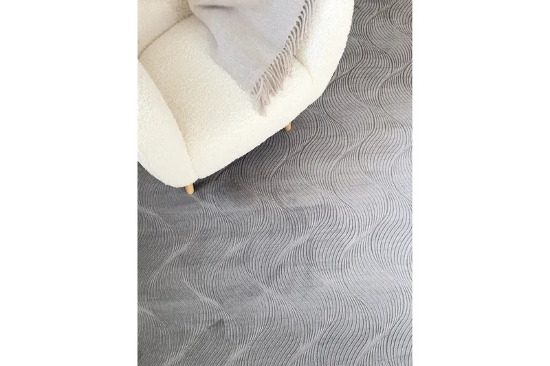 Ranjana Friezeteppe 200x290 cm Rektangulært - Grå - Tekstiler - Tepper & Matter - Moderne tepper - Wiltontepper