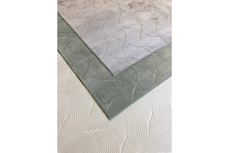 Ranjana Friezeteppe 80x250 cm Avlangt - Grønn - Tekstiler - Tepper & Matter - Moderne tepper - Wiltontepper