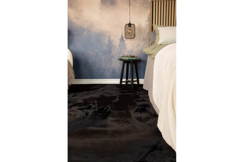 Relax Ryeteppe 240x340 cm - Svart - Tekstiler - Tepper & Matter - Moderne tepper - Ryeteppe