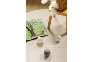 Relax Ryeteppe Rund 120 cm - Beige - Tekstiler - Tepper & Matter - Moderne tepper - Ryeteppe