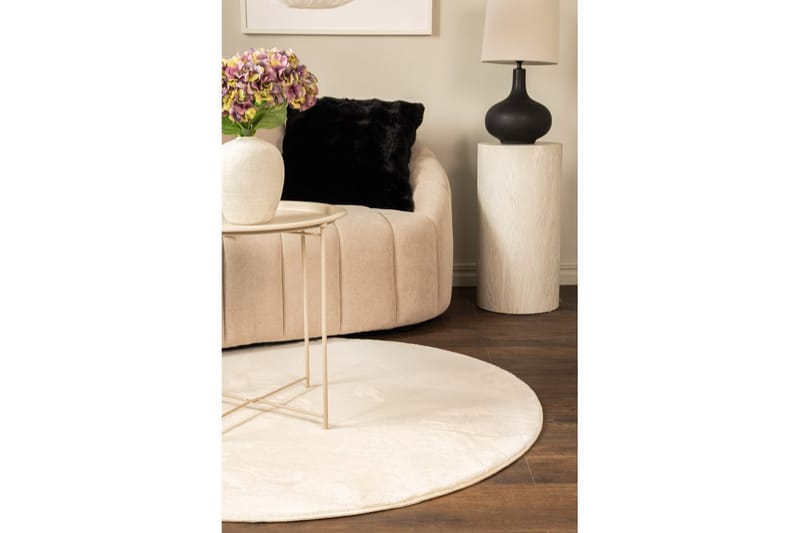 Relax Ryeteppe Rund 120 cm - Beige - Tekstiler - Tepper & Matter - Moderne tepper - Ryeteppe