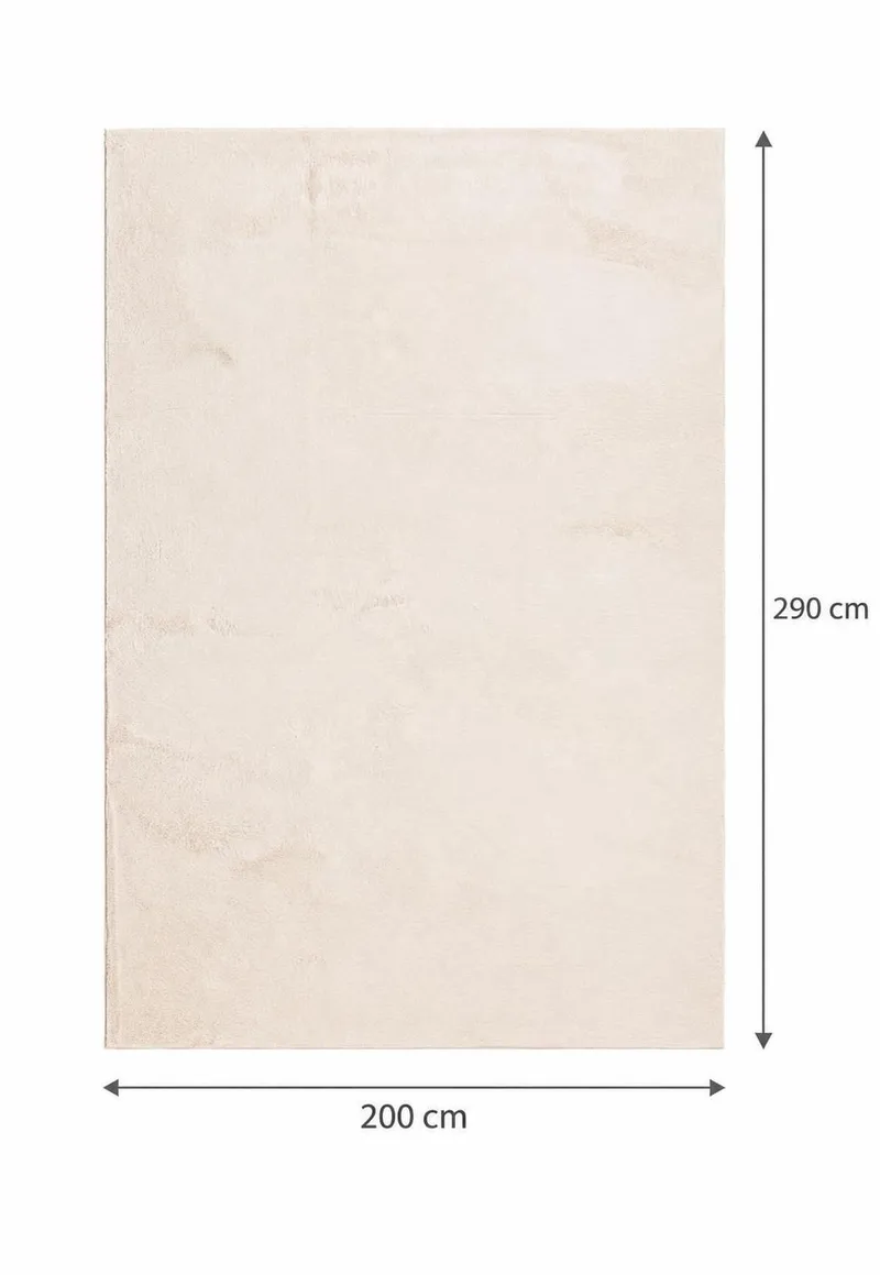 Relax Stor Rektangulær Ryamatte & Langhåret Matte 200x290 cm - Beige - Tekstiler - Tepper & Matter - Moderne tepper - Ryeteppe