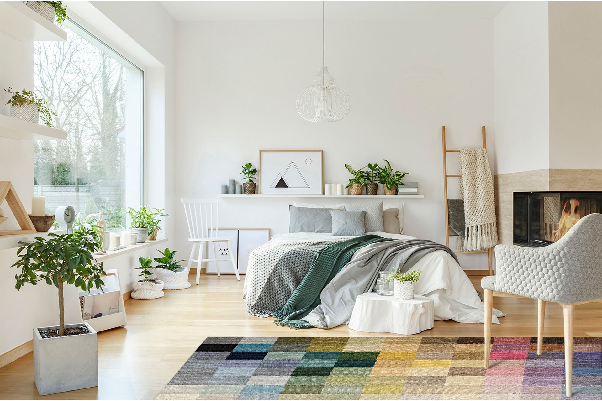 Riviera Ullteppe 240x340 cm Rektangulær - Flerfarget - Tekstiler - Tepper & Matter - Moderne tepper - Ullteppe