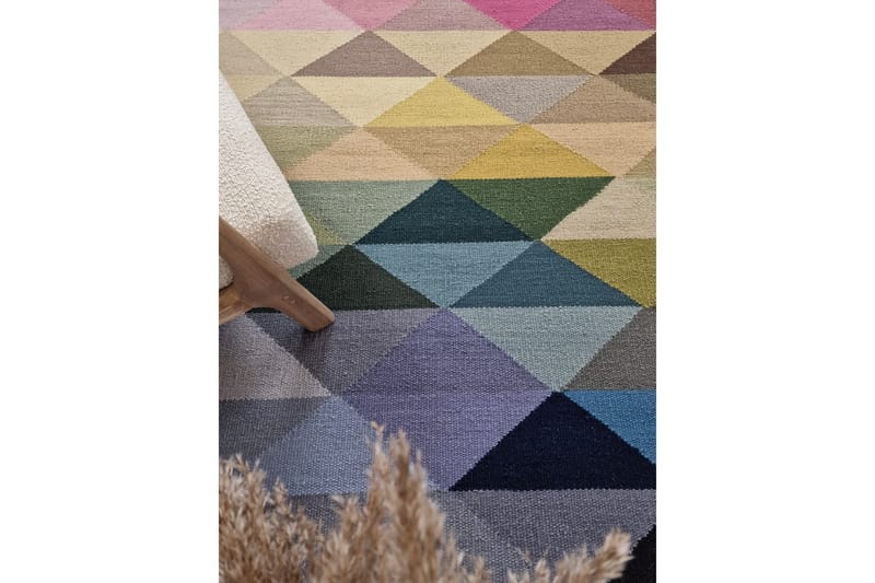 Riviera Ullteppe 80x240 cm Oval - Flerfarget - Tekstiler - Tepper & Matter - Moderne tepper - Ullteppe