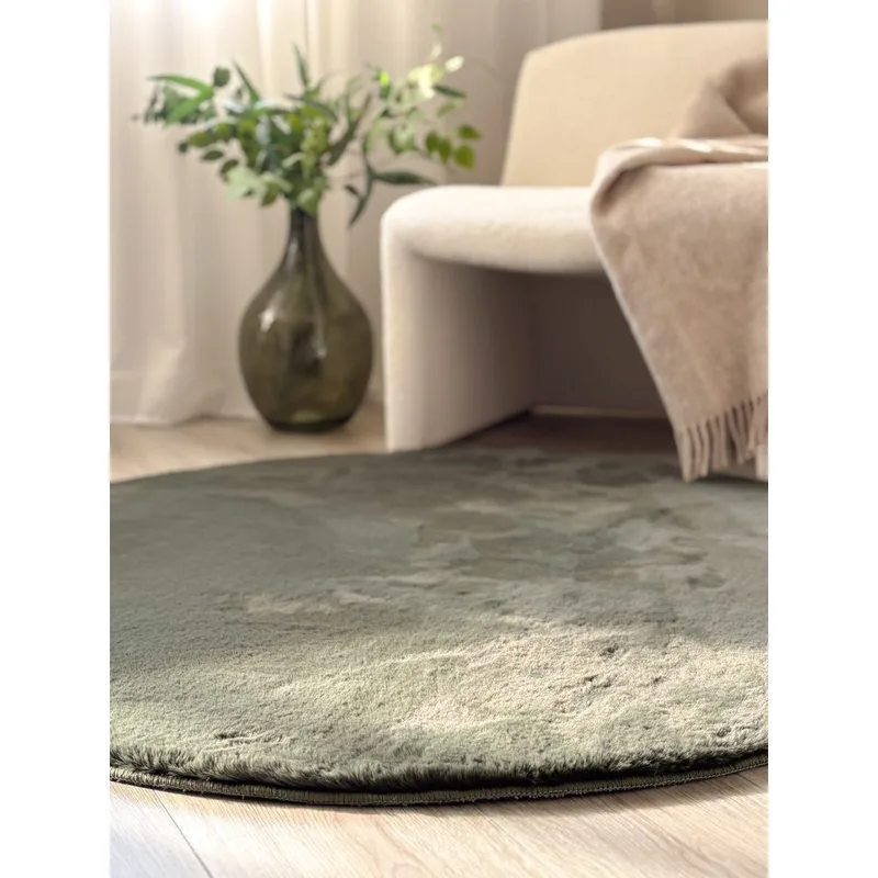 Ryematte Heaven Rund - 160x160 cm, Grønn - Tekstiler - Tepper & Matter - Moderne tepper - Ryeteppe