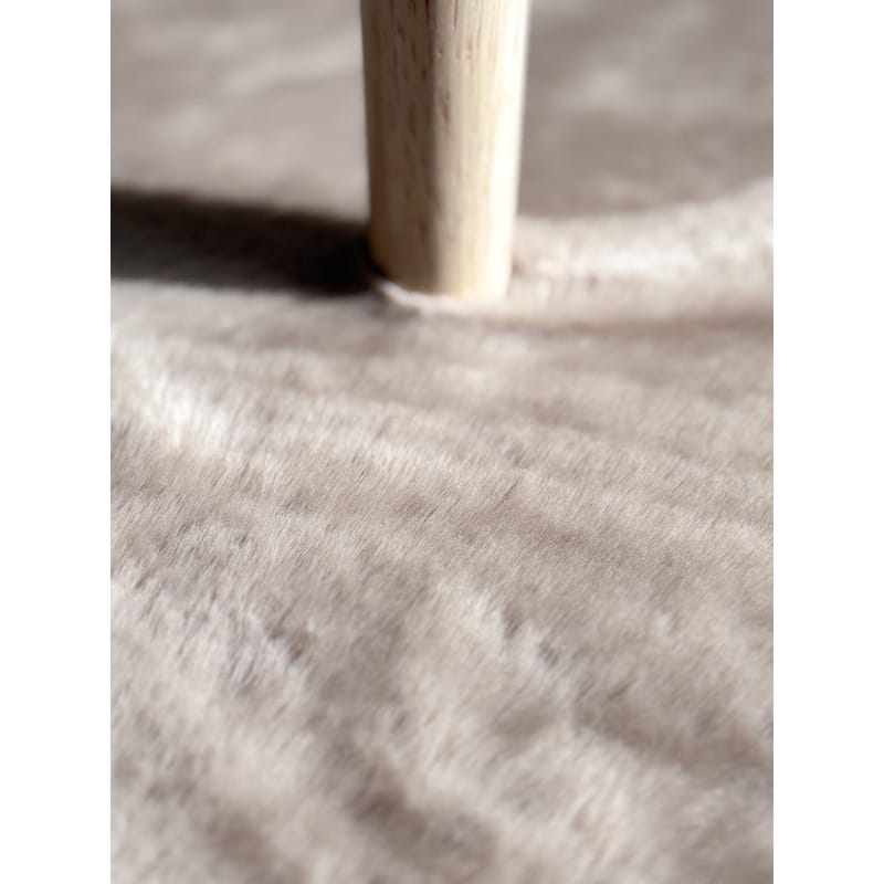 Ryematte Heaven Rund - 80x80 cm, Taupe - Tekstiler - Tepper & Matter - Moderne tepper - Ryeteppe