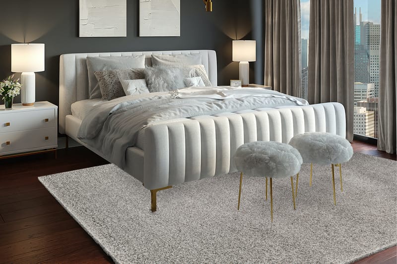Alaska Ryematte Rektangulær 240x340 cm - Grå - Tekstiler - Tepper & Matter - Moderne tepper - Ryeteppe