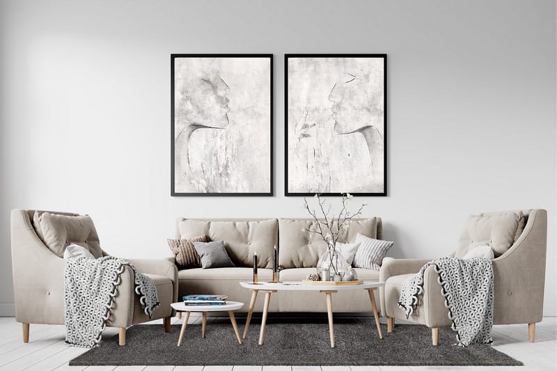 Alaska Ryematte Rektangulær 240x340 cm - Grafitt - Tekstiler - Tepper & Matter - Moderne tepper - Ryeteppe