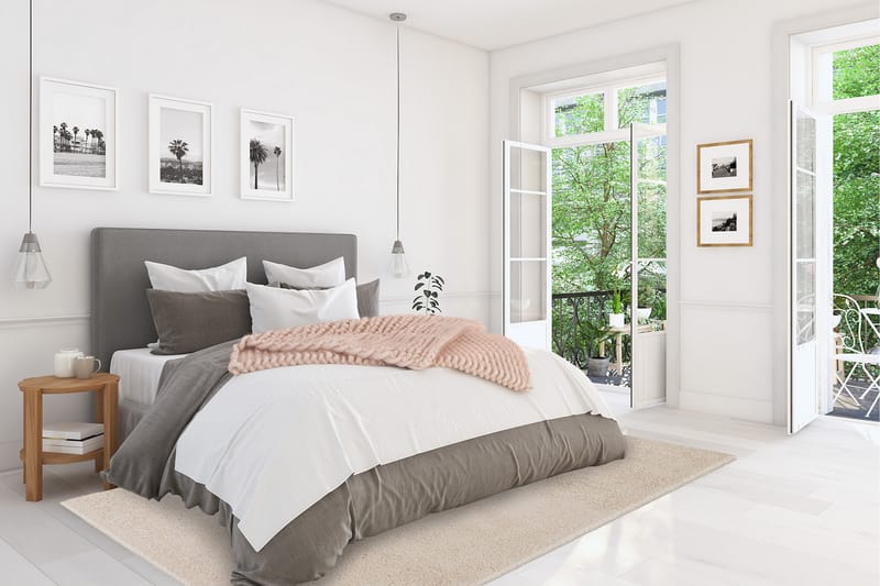Alaska Ryematte Rektangulær 240x340 cm - Hvit - Tekstiler - Tepper & Matter - Moderne tepper - Ryeteppe